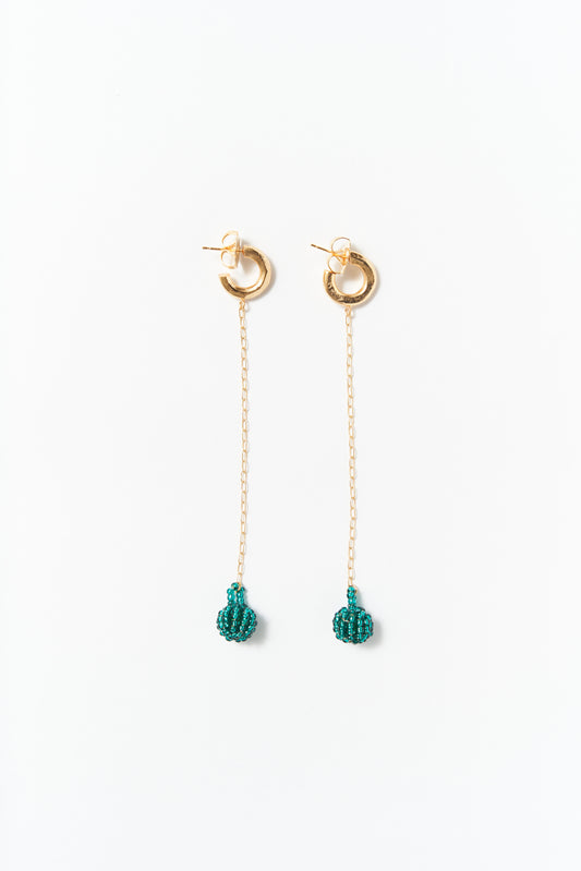 Turquoise Uma Hoops